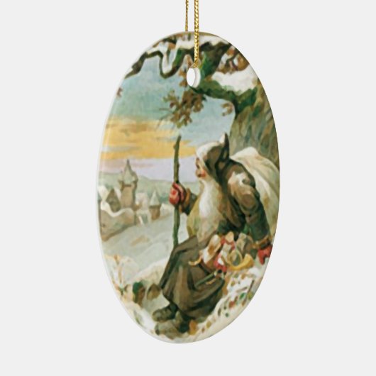 ビンテージクリスマスサンタクロース セラミックオーナメント (右)