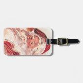 ビンテージクリスマスサンタクロース ラゲッジタグ (正面横)