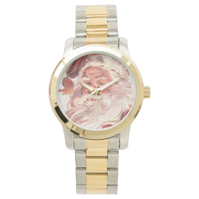 ビンテージクリスマスサンタクロース 腕時計 (正面)