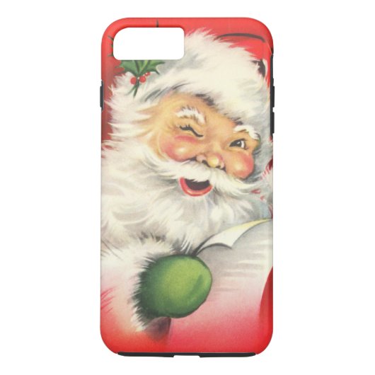 ビンテージクリスマスサンタクロース Case-Mate iPhoneケース (裏面)