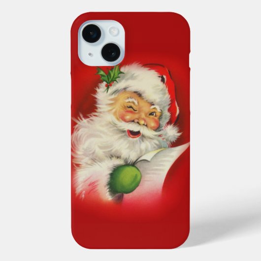 ビンテージクリスマスサンタクロース Case-Mate iPhoneケース (裏面)