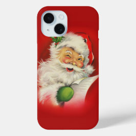 ビンテージクリスマスサンタクロース iPhone 15ケース