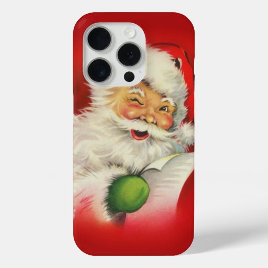 ビンテージクリスマスサンタクロース Case-Mate iPhoneケース (裏面)
