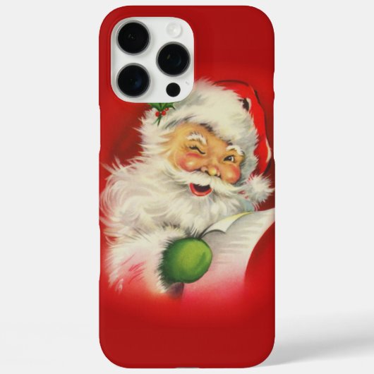 ビンテージクリスマスサンタクロース Case-Mate iPhoneケース (裏面)