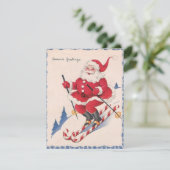 ビンテージクリスマスサンタスキー シーズンカード (スタンド正面)