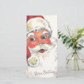 ビンテージクリスマスサンタホリデーカード シーズンカード (スタンド正面)