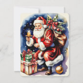 ビンテージクリスマスサンタ シーズンカード (正面)