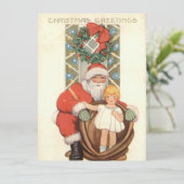 ビンテージクリスマスサンタ シーズンカード (スタンド正面)
