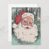 ビンテージクリスマスサンタ シーズンカード (正面/裏面)