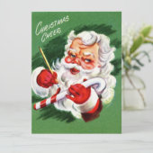 ビンテージクリスマスサンタ シーズンカード (スタンド正面)