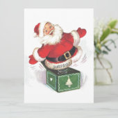 ビンテージクリスマスサンタ シーズンカード (スタンド正面)