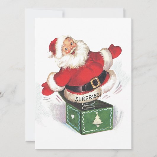 ビンテージクリスマスサンタ シーズンカード (正面)