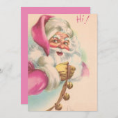 ビンテージクリスマスサンタ シーズンカード (正面/裏面)