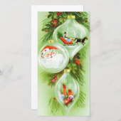 ビンテージクリスマスサンタ シーズンカード (正面/裏面)