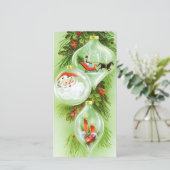 ビンテージクリスマスサンタ シーズンカード (スタンド正面)