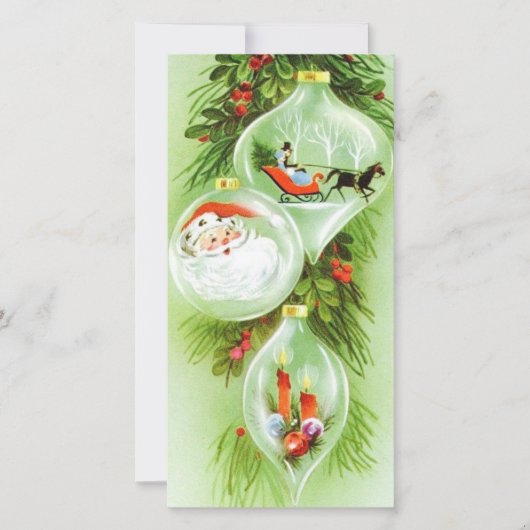 ビンテージクリスマスサンタ シーズンカード (正面)