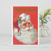 ビンテージクリスマスサンタ シーズンカード (スタンド正面)