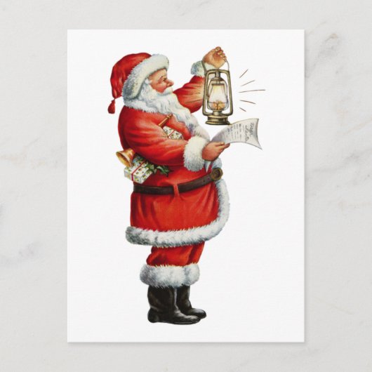 ビンテージクリスマスサンタ シーズンポストカード (正面)