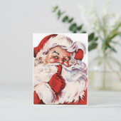 ビンテージクリスマスサンタ シーズンポストカード (スタンド正面)