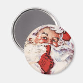 ビンテージクリスマスサンタ マグネット (正面/裏面)