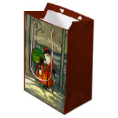 ビンテージクリスマスサンタ ミディアムペーパーバッグ (正面アングル)