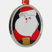ビンテージクリスマスサンタ メタルオーナメント (右)