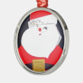 ビンテージクリスマスサンタ メタルオーナメント (左)