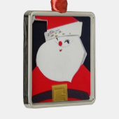 ビンテージクリスマスサンタ メタルオーナメント (右)