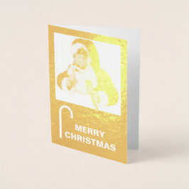 ビンテージクリスマスサンタ、静かな、写真の追加、ZSSPG 箔カード