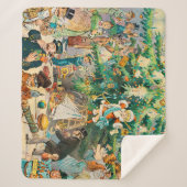 ビンテージクリスマスシェルパブランケット シェルパブランケット (正面)