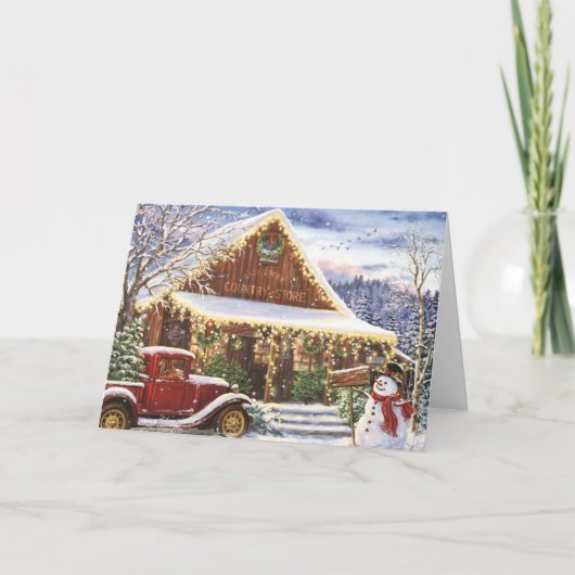 ビンテージクリスマスストア シーズンカード (正面)