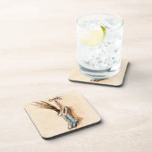 ビンテージクリスマスストッキングのコルクコースター コースター (右側)