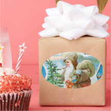 ビンテージクリスマススノーサンタ