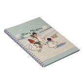 ビンテージクリスマススノーチルドレン ノートブック (右側)