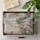 ビンテージクリスマスソングバード冬 薄葉紙 (ギフト)