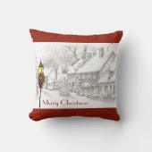 ビンテージクリスマスタウンのクッション クッション (正面)