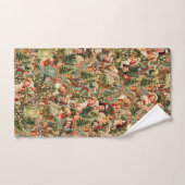 ビンテージクリスマスタオル バスタオルセット (ハンドタオル)