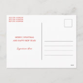 ビンテージクリスマスツエレガントリー シーズンポストカード (裏面)