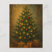 ビンテージクリスマスツエレガントリー シーズンポストカード (正面)