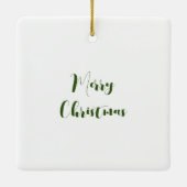 ビンテージクリスマスツリーとキツネホリデイ セラミックオーナメント (裏面)