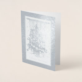 ビンテージクリスマスツリーと写真の追加， ZSSPG 箔カード