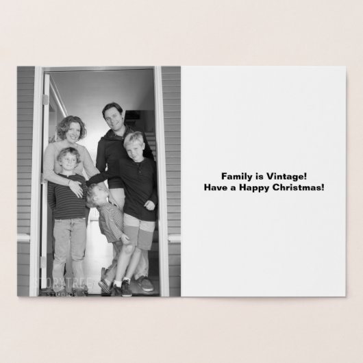 ビンテージクリスマスツリーと写真の追加, ZSSPG 箔カード (内部)