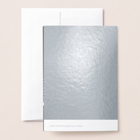 ビンテージクリスマスツリーと写真の追加， ZSSPG 箔カード (裏面封筒付き)