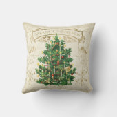 ビンテージクリスマスツリーカスタム装飾用クッション クッション (裏面)