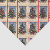 ビンテージクリスマスツリーティッシュペーパー 薄葉紙 (詳細)