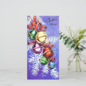 ビンテージクリスマスツリーベルオーナメント シーズンカード (スタンド正面)