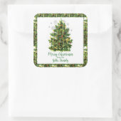 ビンテージクリスマスツリーホリデイ スクエアシール (バッグ)