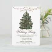 ビンテージクリスマスツリーホリデーパーティー 招待状 (スタンド正面)