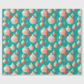 ビンテージクリスマスツリーラッピング紙 ラッピングペーパー (フラット)