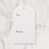 ビンテージクリスマスツリー実在フォイルギフトラベル ギフトタグ (裏面)